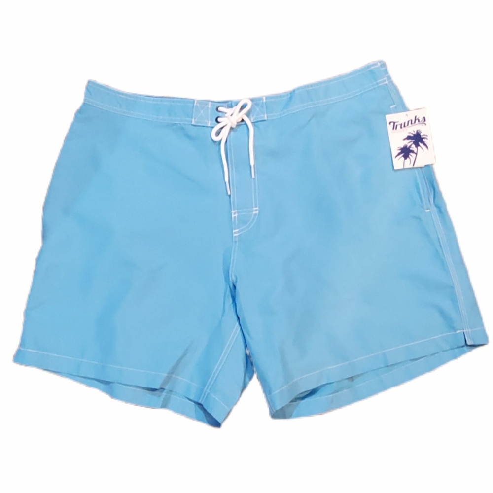 NWT TRUNKS Light Blue Men's Swim Trunks XXL